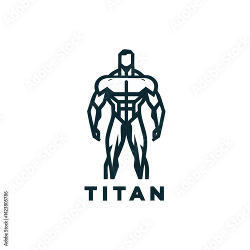 simple titan logo vector illustration