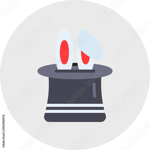 Rabbit in Hat icon vector illustration