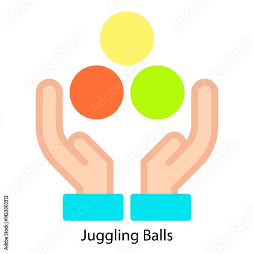 Juggling Balls icon vector illustration
