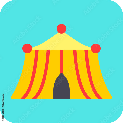 Circus Tent I icon vector illustration