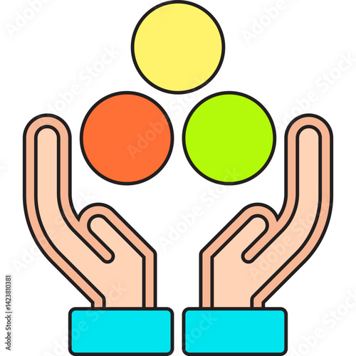 Juggling Balls icon vector illustration