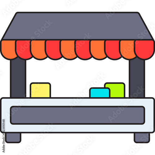 Tuck SHop icon vector illustration