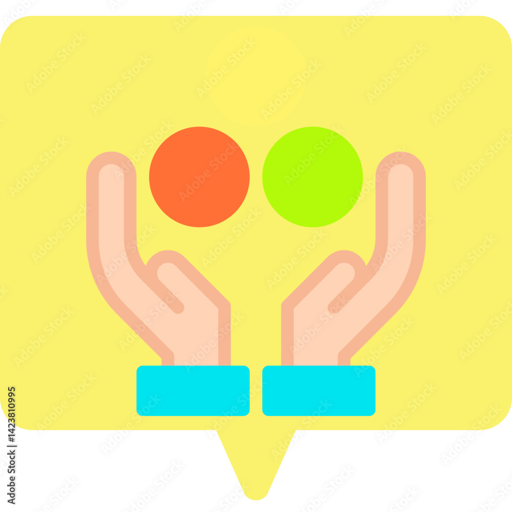 Obraz premium Juggling Balls icon vector illustration
