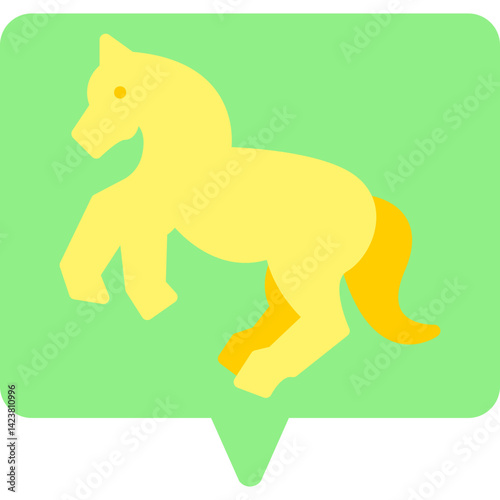 Horse Performing icon vector illustration