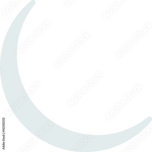 Crescent icon vector illustration