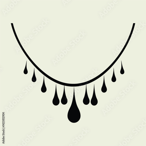 Necklace Silhouettes, Fashion