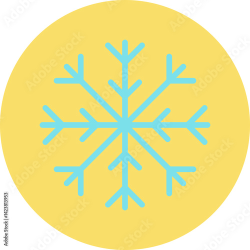 Snowflake icon vector illustration