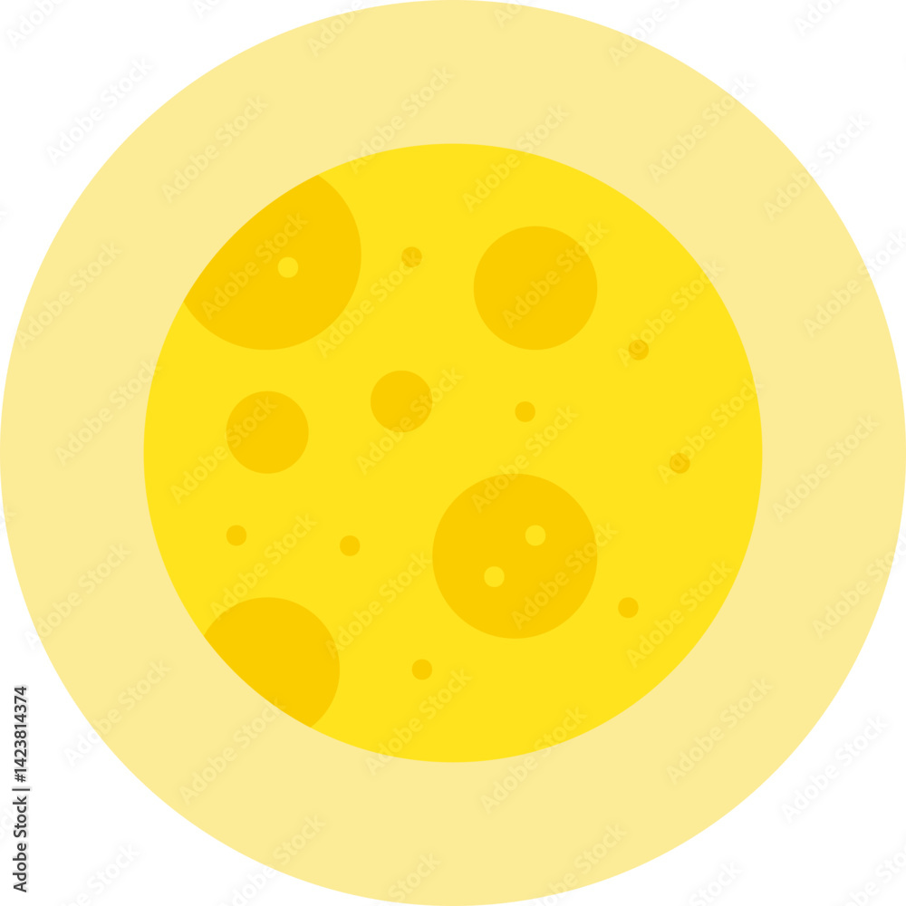 Full Moon icon vector illustration Full Moon icon vector illustration