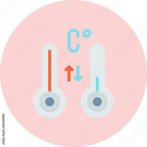 Degrees icon vector illustration
