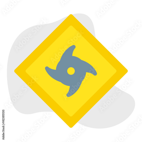 Hurricane Warning icon vector illustration