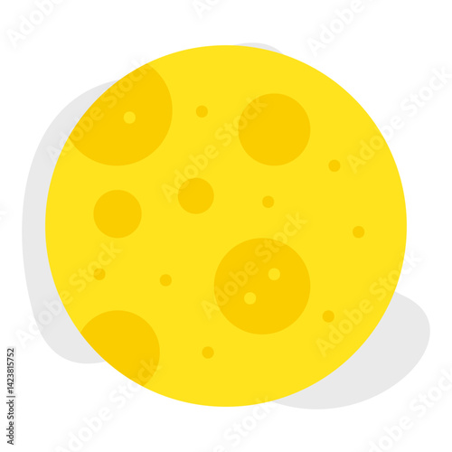 Full Moon icon vector illustration