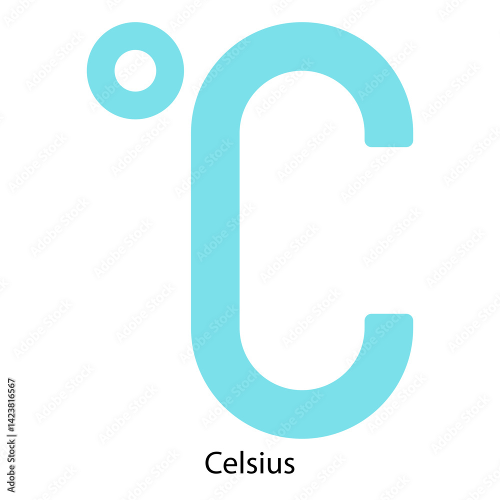 Celsius icon vector illustration Celsius icon vector illustration