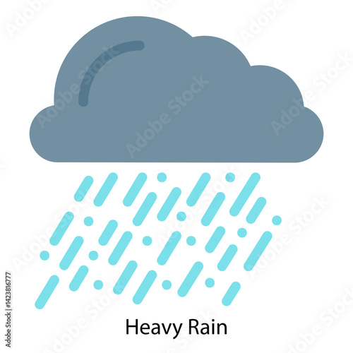 Heavy Rain icon vector illustration