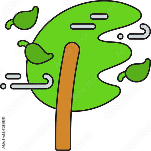 Windy icon vector illustration