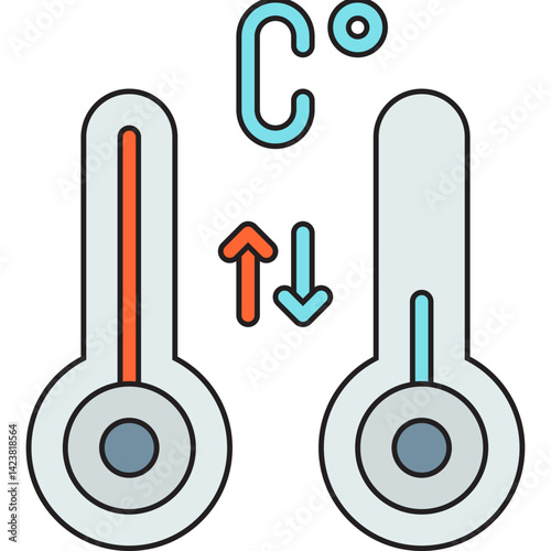 Degrees icon vector illustration