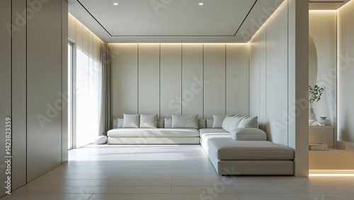 Wallpaper Mural A serene space with soft light and streamlined surfaces Torontodigital.ca