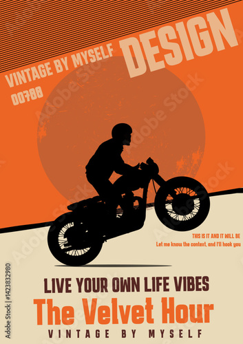 vector illustration of a motorcycle 