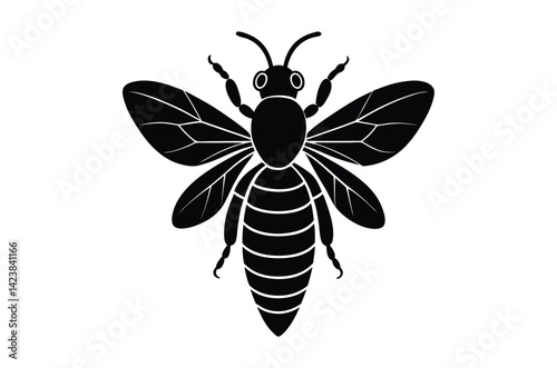 Silhouette of Ant, Set of Atn's cartoon  of different shapes,  Ant vector illustration, Collection of Hand Drawn Ant icons on white background.