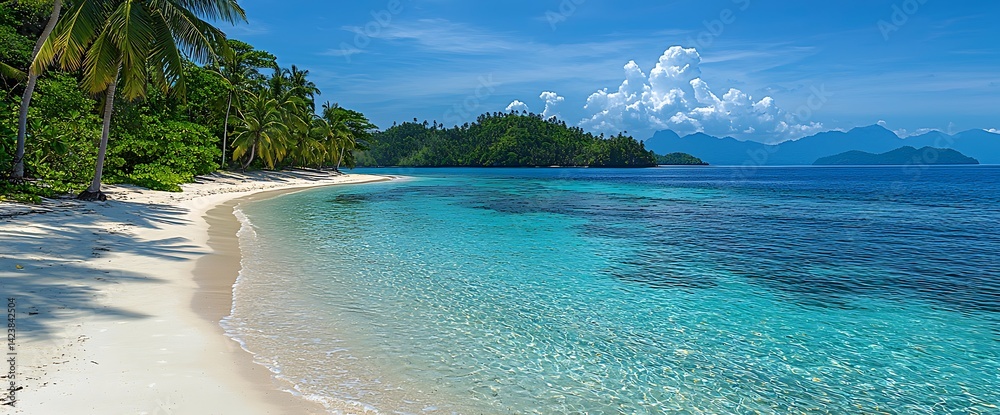 Fototapeta premium Tropical Island Paradise Beach