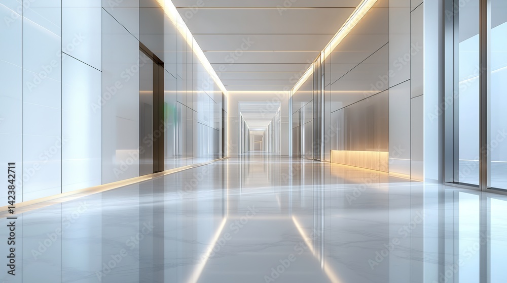 Minimalist retail space with clean lines and soft lighting, embodying modern simplicity and serene elegance. Minimalist retail space with clean lines and soft lighting, embodying modern simplicity and serene elegance.