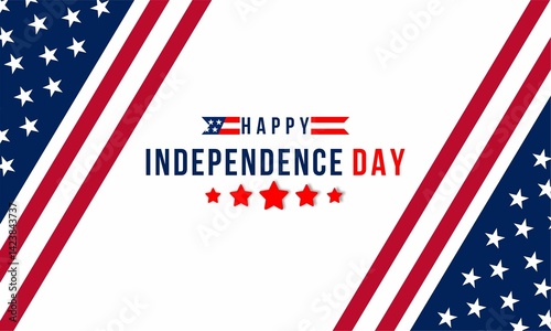 Happy independence day 4 th of july,  USA ,United states flag poster.  Vector illustration.