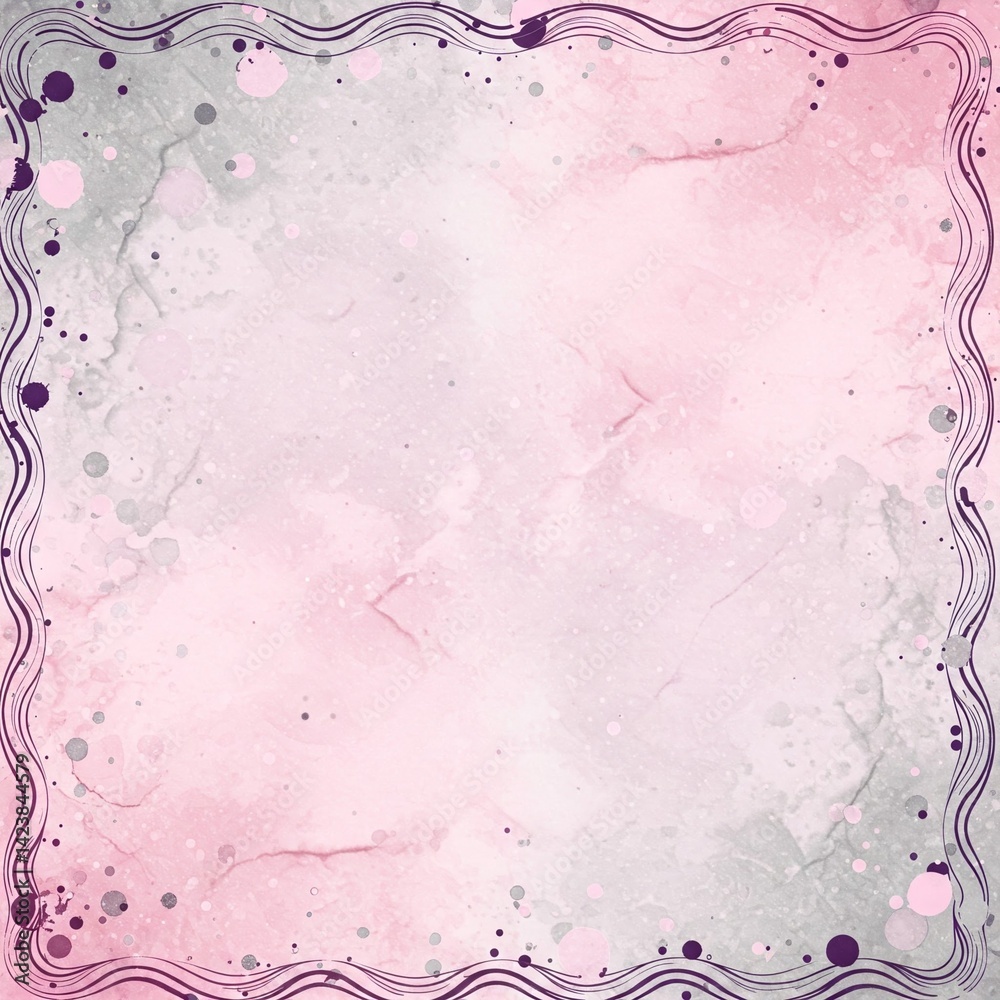 Fototapeta premium pink floral frame