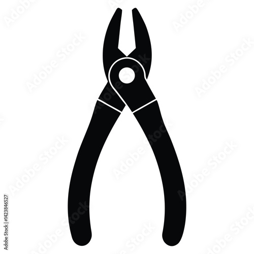 Isolated Multipurpose Pliers on White Background