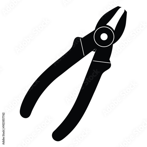 Isolated Wire Cutter on White Background