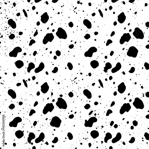 Seamless pattern of spotted skin on a white background spots 