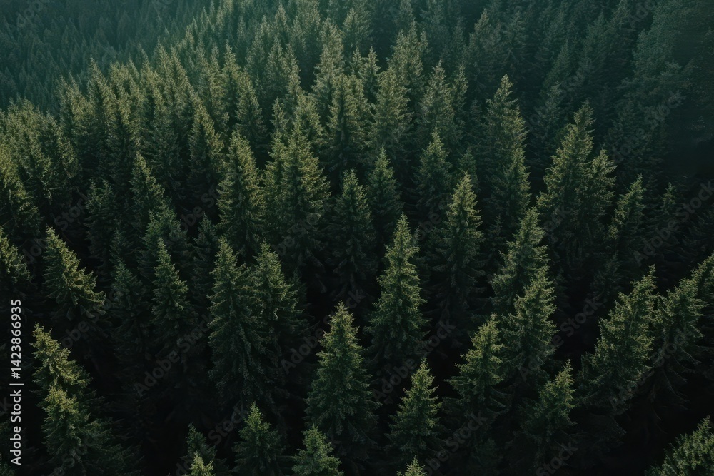 Dense Evergreen Forest Canopy Dense Evergreen Forest Canopy