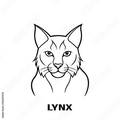 Wild Lynx Vector Art for Forest and Wildlife Themes.