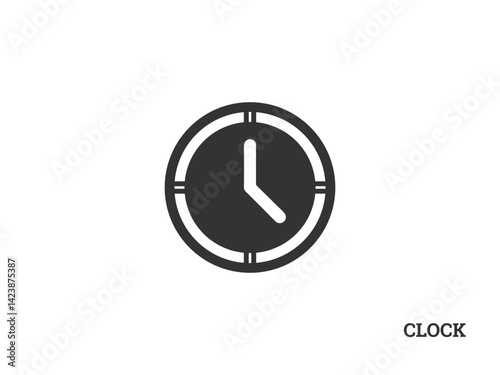 Free Download A clean, modern clock icon, suitable for websites, apps, presentations, or any design project needing a simple time-related visual element. - GFXLoad