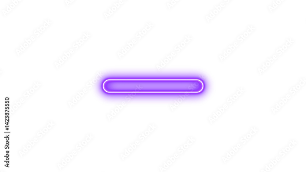 Neon window minimize icon purple color glow with transparent background Neon window minimize icon purple color glow with transparent background