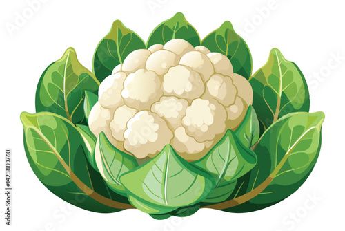 cauliflower vector illustration .