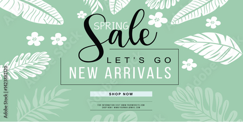 Spring Sale: New Arrivals with Fresh Floral and Leaf Accents
