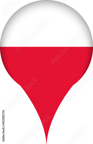 Poland Flag Marker Icon Free Download Poland Flag Marker Icon - GFXLoad