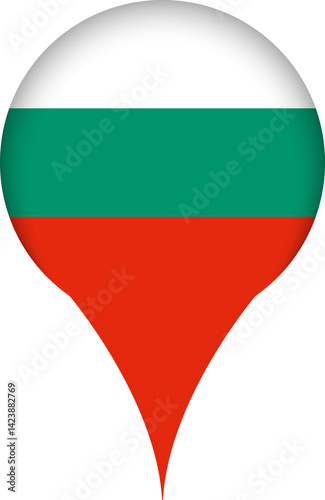 Free Download Bulgaria Flag Marker Icon - GFXLoad