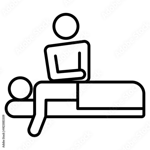 deep tissue massage icon
