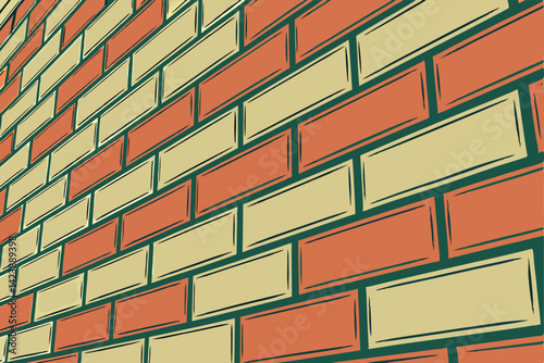 Brick Wall CloseUp Repeating Texture Pattern for Backgrounds & Design