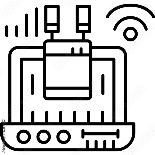 Wifi Router Icon Vector Element
