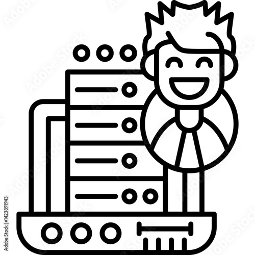 Big Data Icon Vector Element