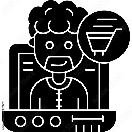 Online Shopping Icon Vector Element