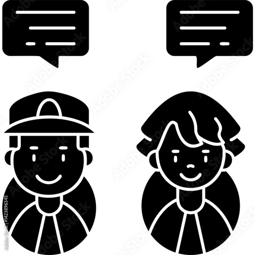 Talk Icon Vector Element