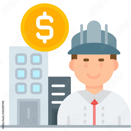Property Dealer Icon Design