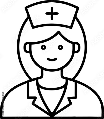 nurse vector icon
