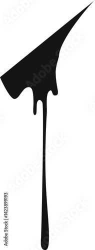 Drip Paint Silhouette