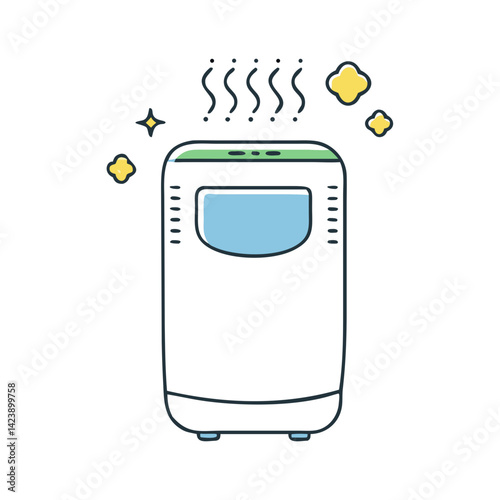 air purifier icon, air purifier vector illustration-simple illustration of air purifier, perfect for air purifier logos and icons