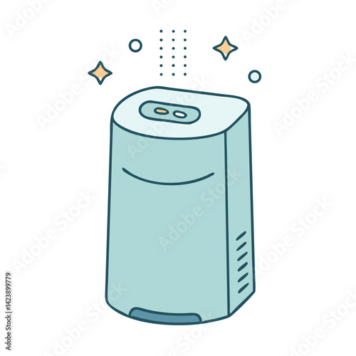 air purifier icon, air purifier vector illustration-simple illustration of air purifier, perfect for air purifier logos and icons