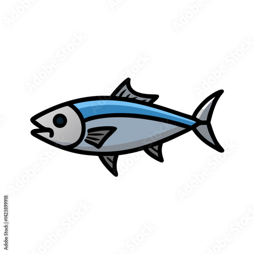 albacore tuna icon, albacore tuna vector illustration-simple illustration of albacore tuna, perfect for albacore tuna logos and icons