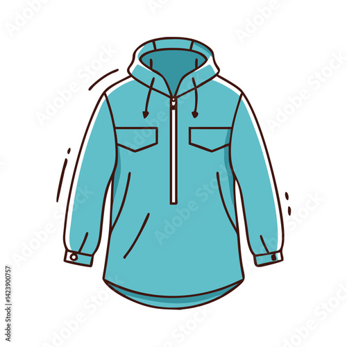 anorak icon, anorak vector illustration-simple illustration of anorak, perfect for anorak logos and icons